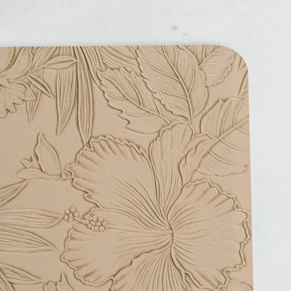 Muse Textured Beige Dining Table Mat Set of 6 - Pano