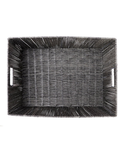 Imported Madisson Wicker Basket Dary Grey Pano