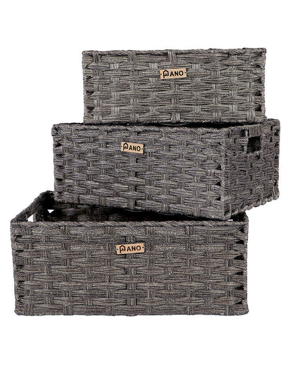 Hudson Wicker Basket Mud Brown - Pano Pano