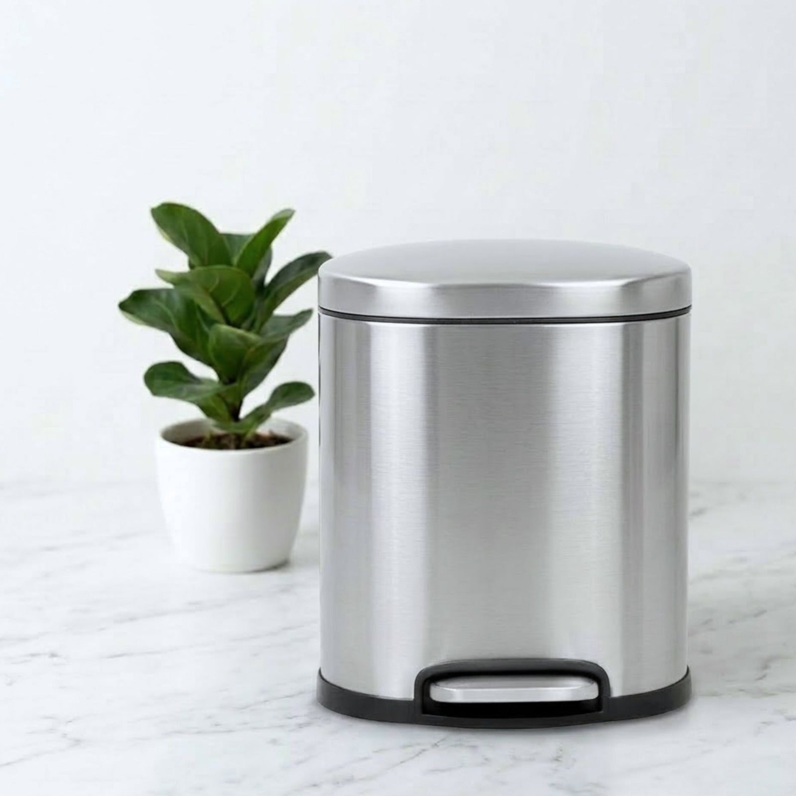 Masa Stainless Steel Soft Close Peddle Dustbins 5 Litre - Pano