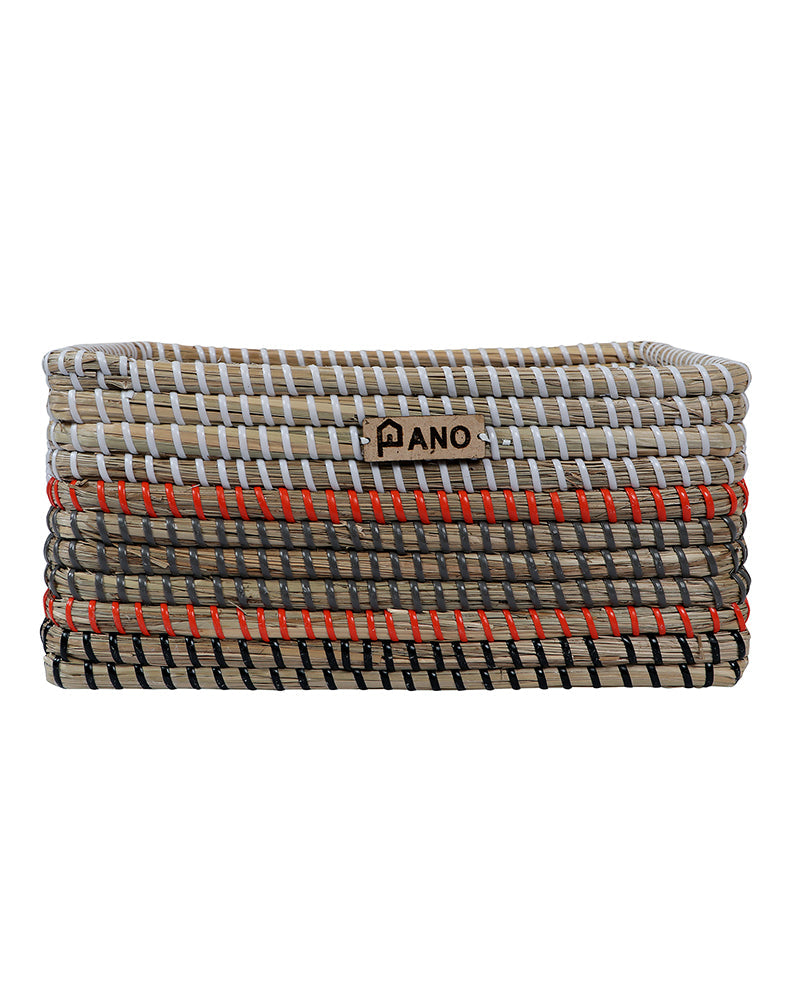 Nicobar Natural See Grass Storage Basket Pano