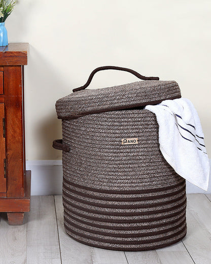 New Laundry Basket with Lid 15X15X18 In Pano