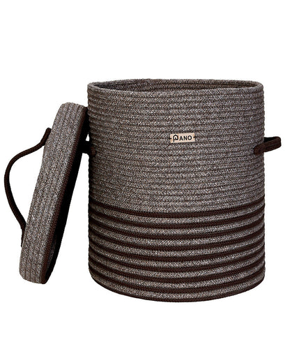 New Laundry Basket with Lid 15X15X18 In Pano