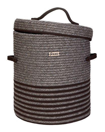 New Laundry Basket with Lid 15X15X18 In Pano