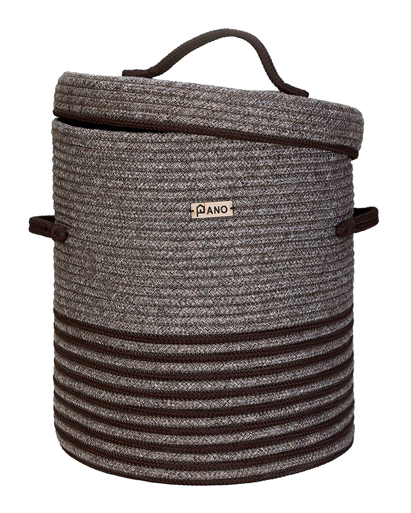 New Laundry Basket with Lid 15X15X18 In