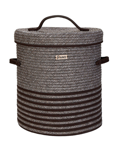 New Laundry Basket with Lid 15X15X18 In Pano