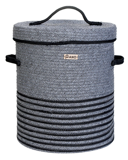 New Laundry Basket with Lid 15X15X18 In Pano