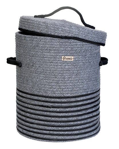 New Laundry Basket with Lid 15X15X18 In Pano