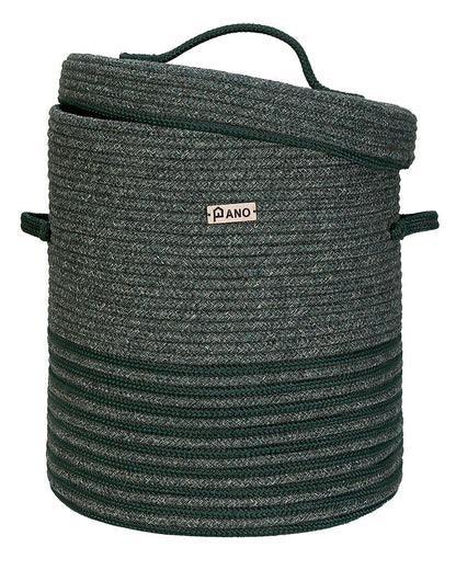 New Laundry Basket with Lid 15X15X18 In Pano