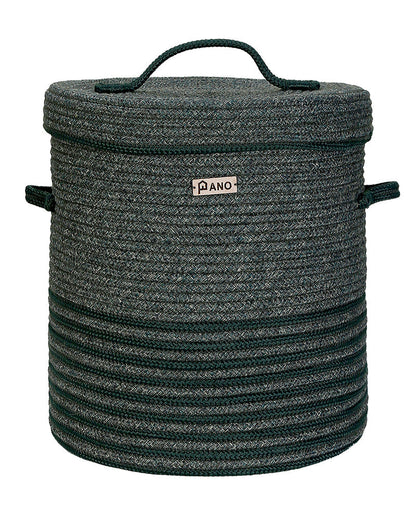New Laundry Basket with Lid 15X15X18 In Pano