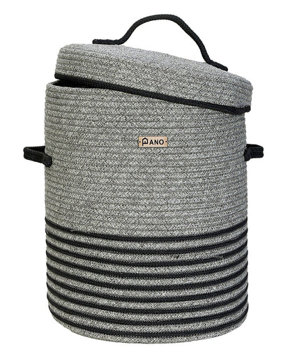 New Laundry Basket with Lid 15X15X18 In Pano