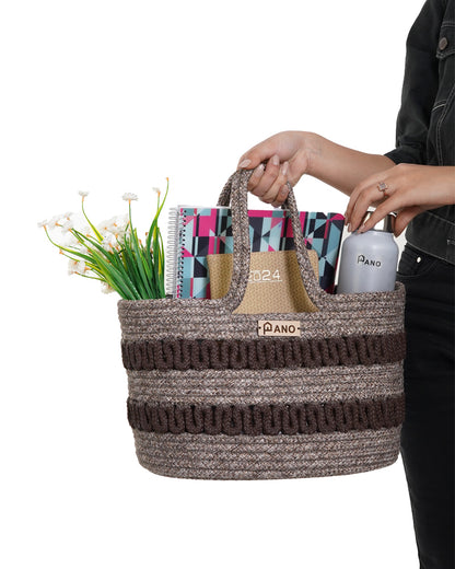 Oslo Multi Purpose Brown Tote Hand Basket
