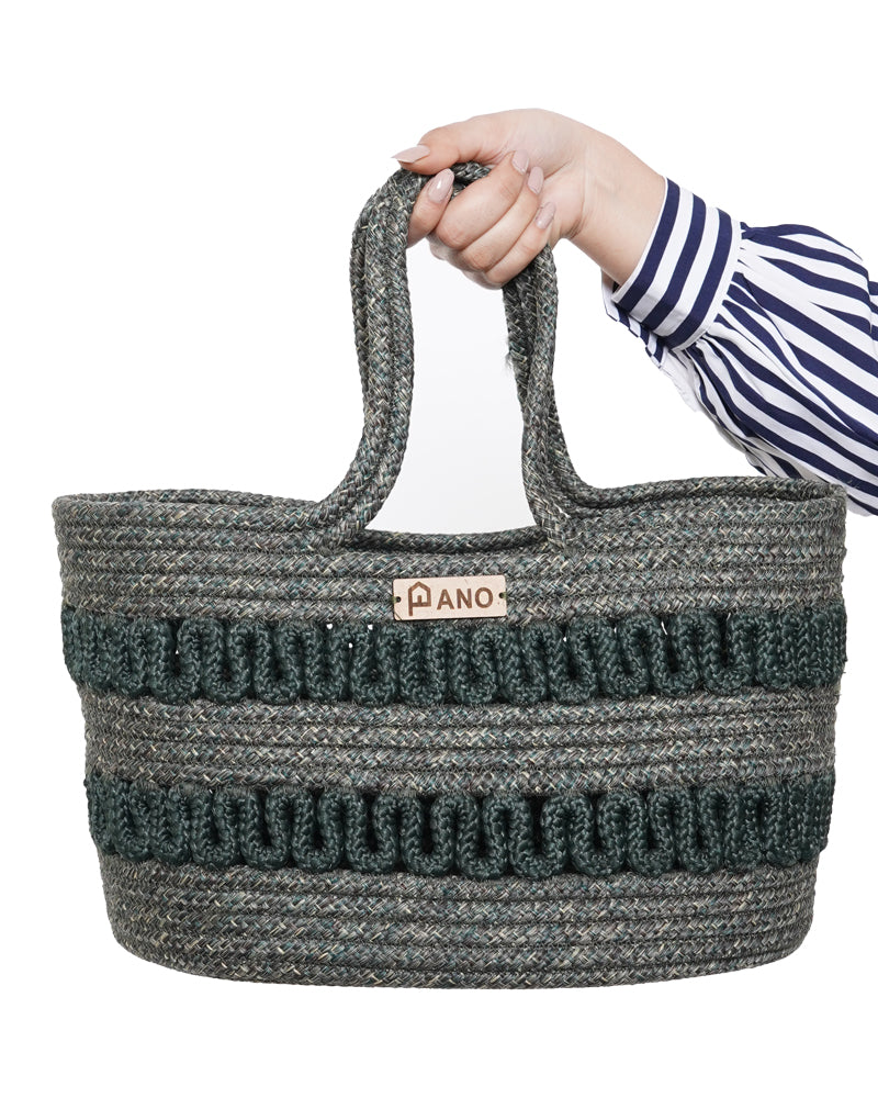 Oslo Multi Purpose Green Tote Hand Basket