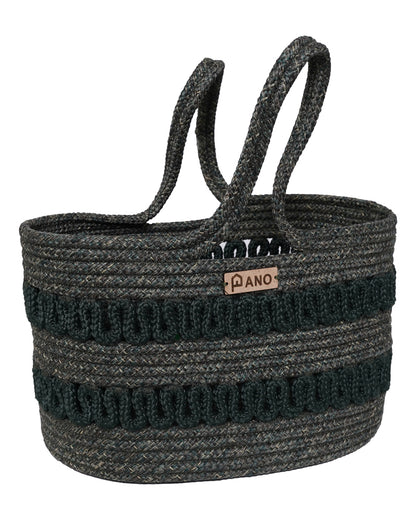Oslo Multi Purpose Green Tote Hand Basket