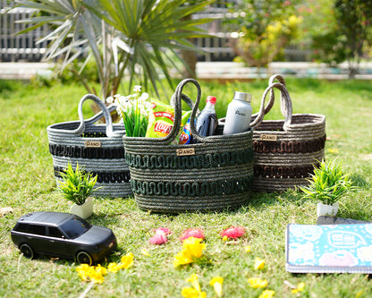 Oslo Multi Purpose Green Tote Hand Basket