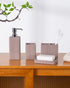 Exclusive Polyresin Bath Decor Bathroom Accessory Set of 4 Pano