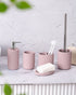 Exclusive Polyresin Bath Decor Bathroom Accessory Set of 4 Pano