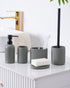 Exclusive Polyresin Bath Decor Bathroom Accessory Set of 4 Pano