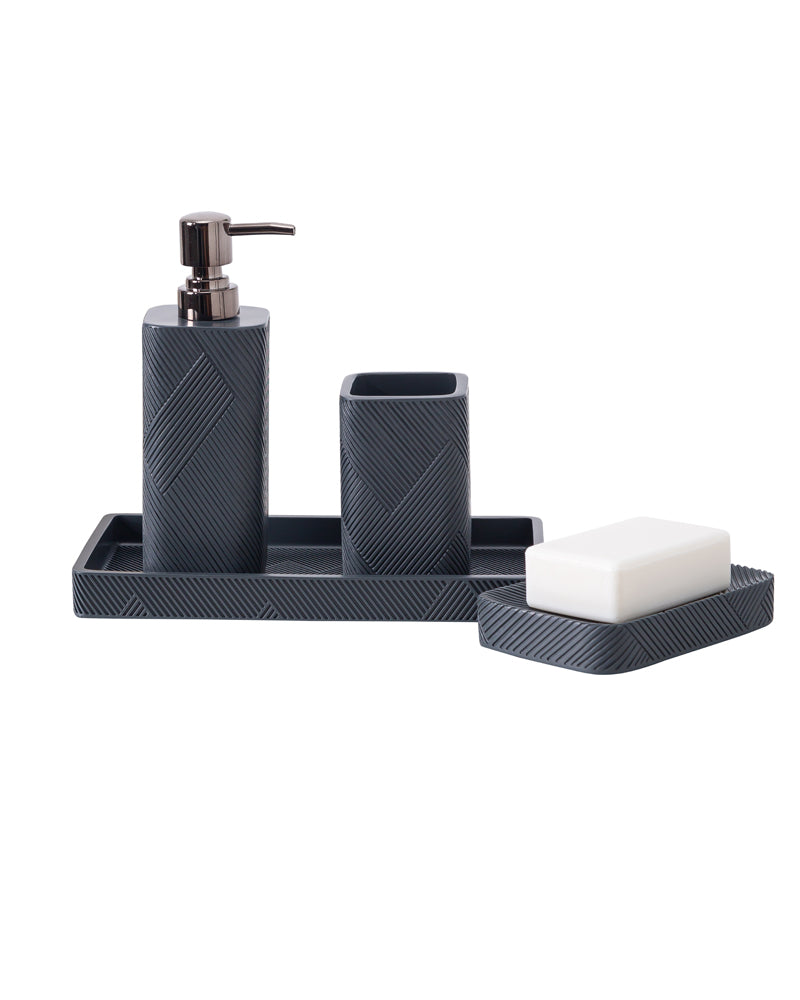 Polyresin Bathroom Accessory Set by Pano-1