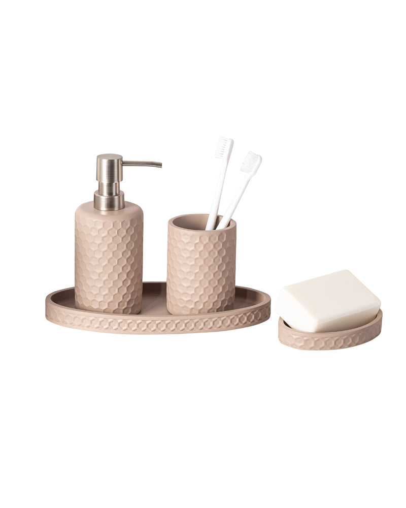 Polyresin Bathroom Accessory Set by Pano-1