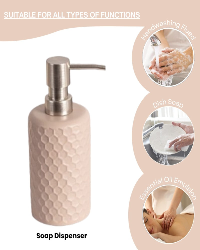 Exclusive Polyresin Bath Decor Bathroom Accessory Set of 4 Pano