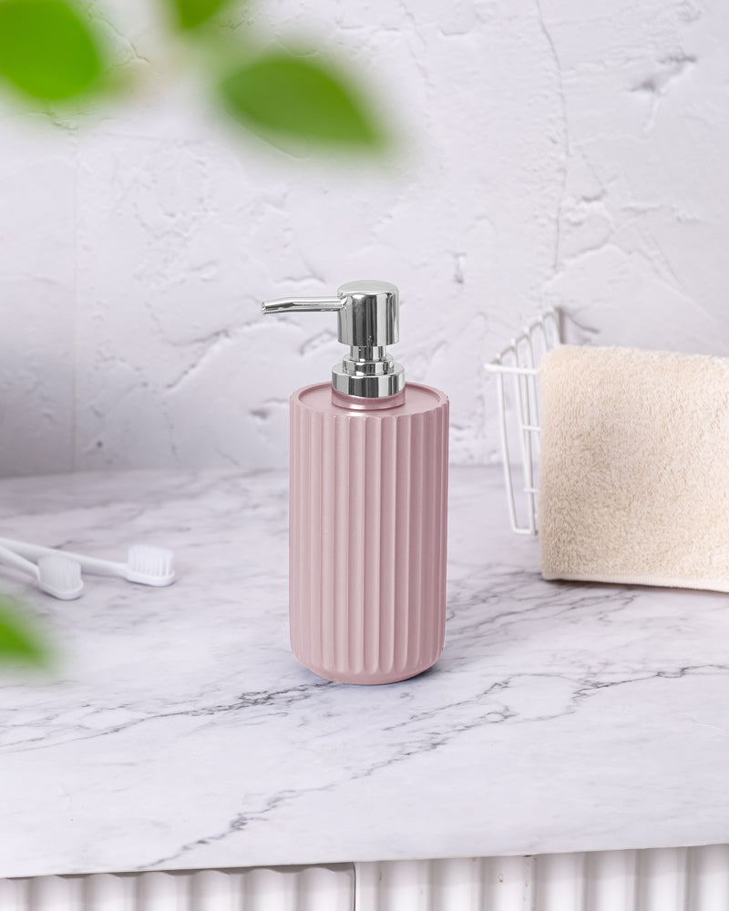 Pink Polyresin Soap Dispenser by Pano