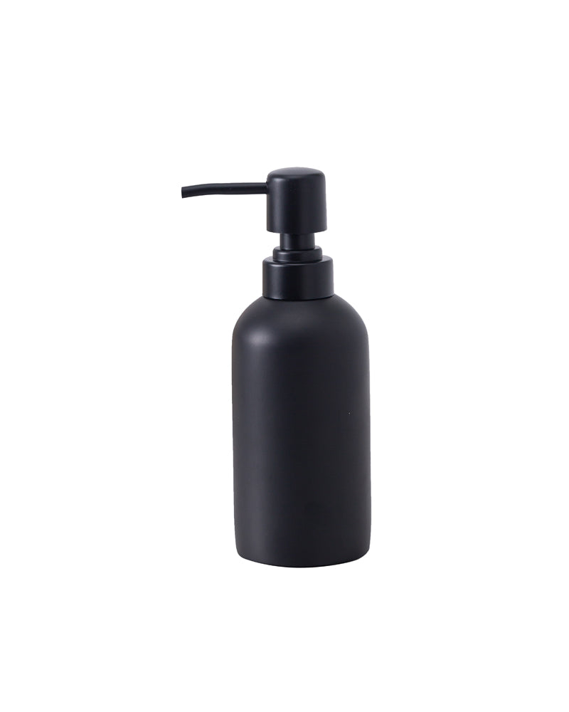 Black Polyresin Soap Dispenser by Pano