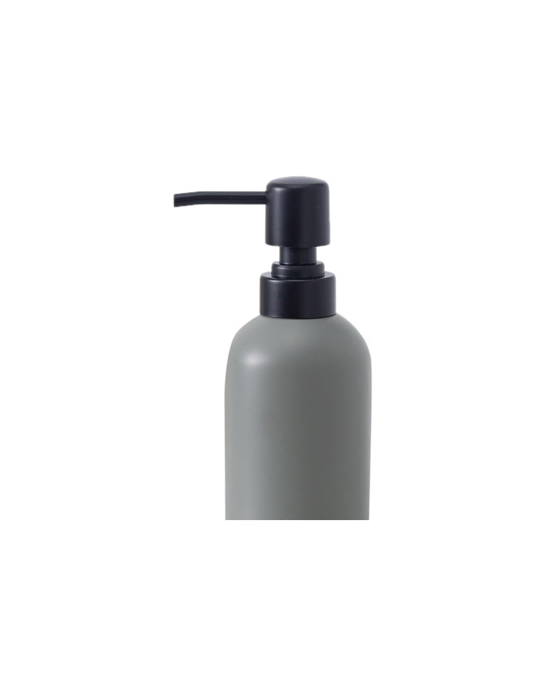 Exclusive Polyresin Bath Soap Dispenser Olive Green Pano