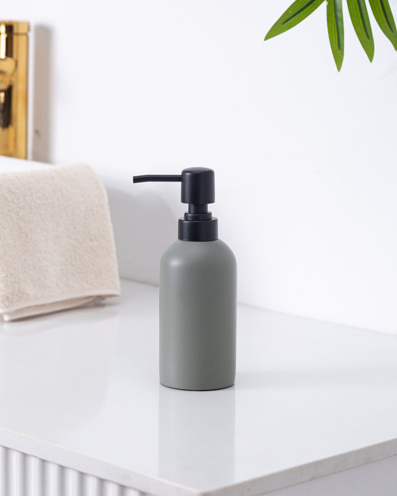 Olive Green Polyresin Soap Dispenser by Pano