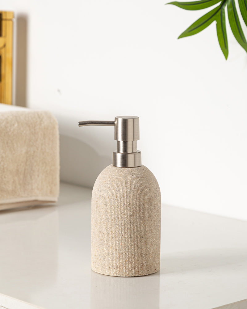 Polyresin Soap Dispenser Sand by Pano