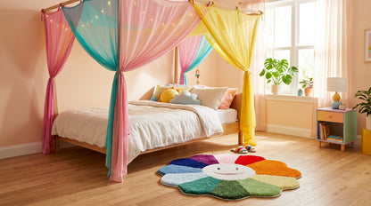 BowBow Rainbow Premium Micro Poly Yarn Multi-Usage Rug - Pano