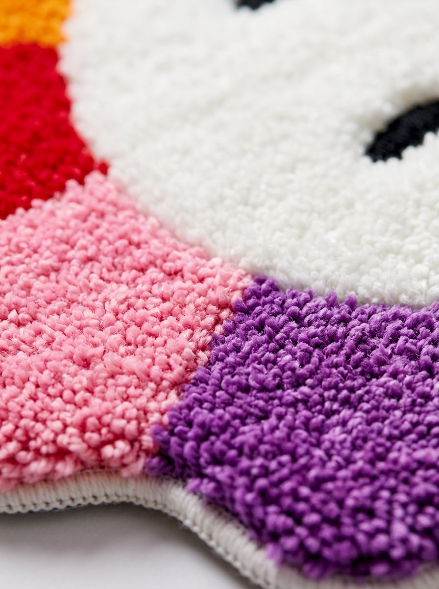 BowBow Rainbow Premium Micro Poly Yarn Multi-Usage Rug - Pano