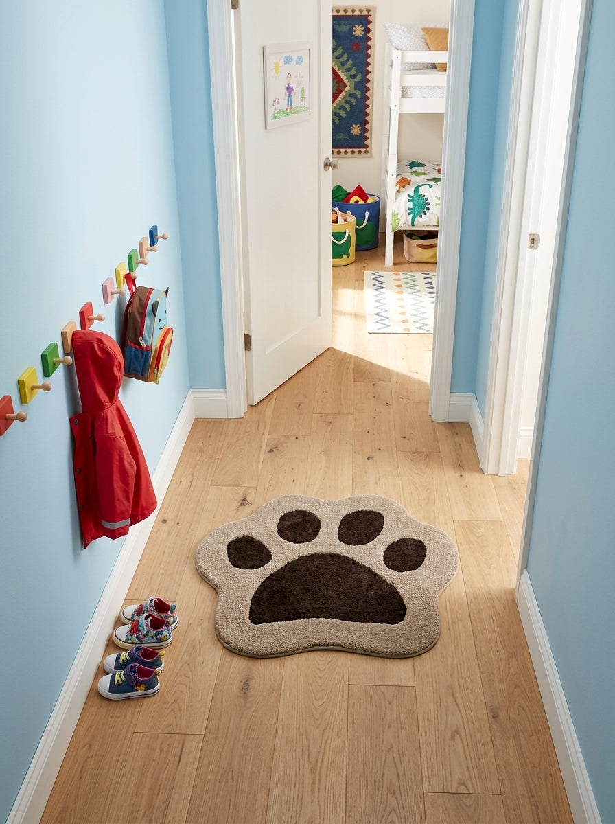 Puppy Paw Premium Micro Poly Yarn Multi-Usage Rug - Pano