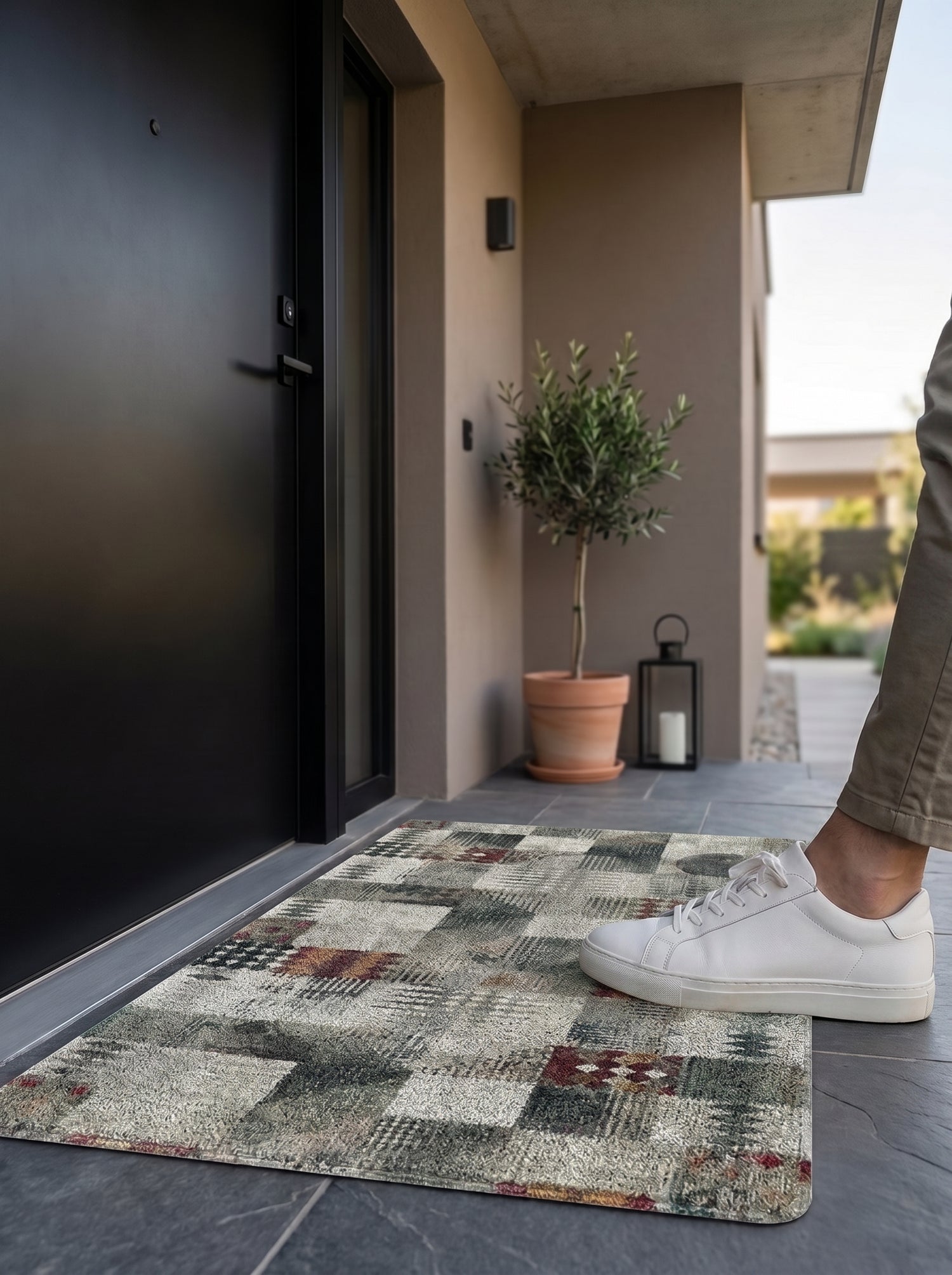 Aztec Anti-Skid PVC Out Door Mat-Pano