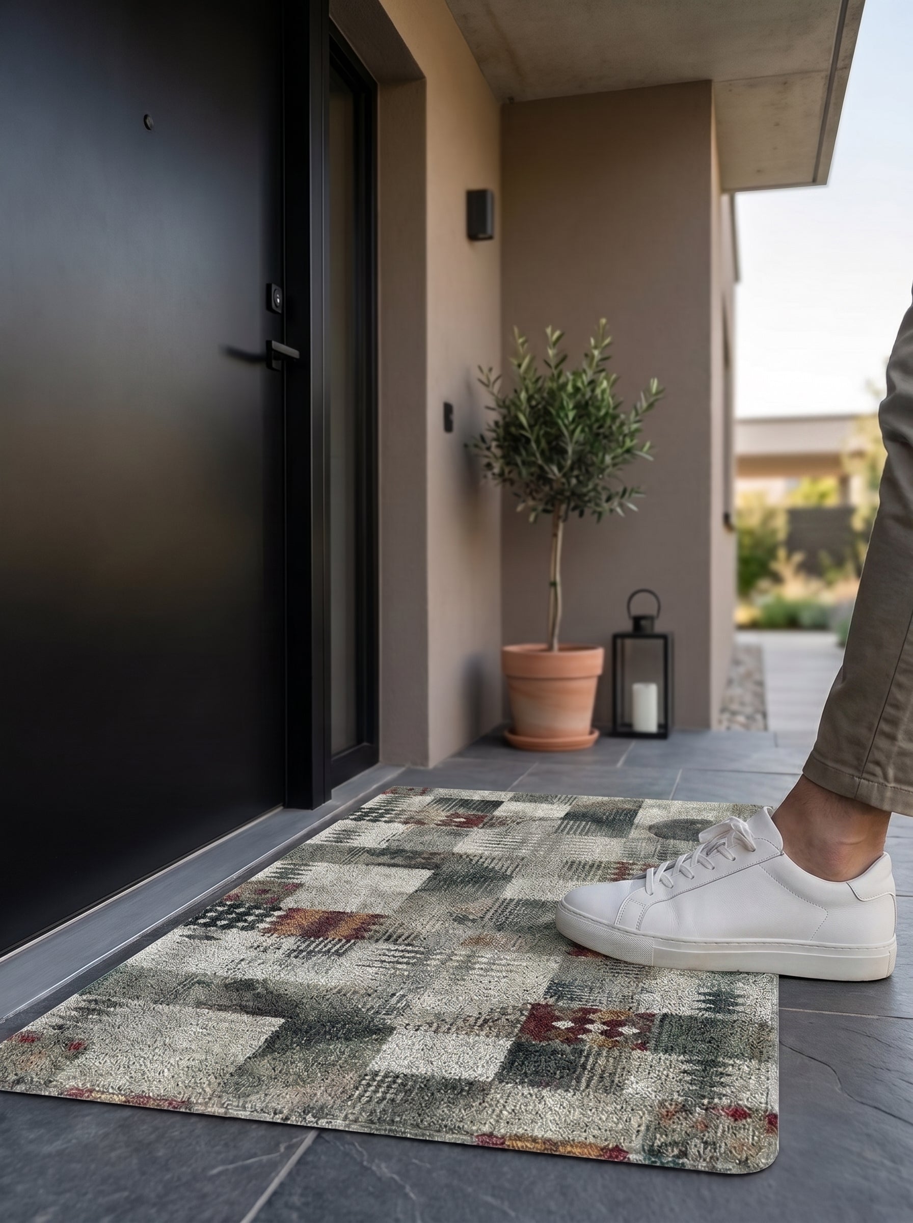 Aztec Anti-Skid PVC Out Door Mat-Pano