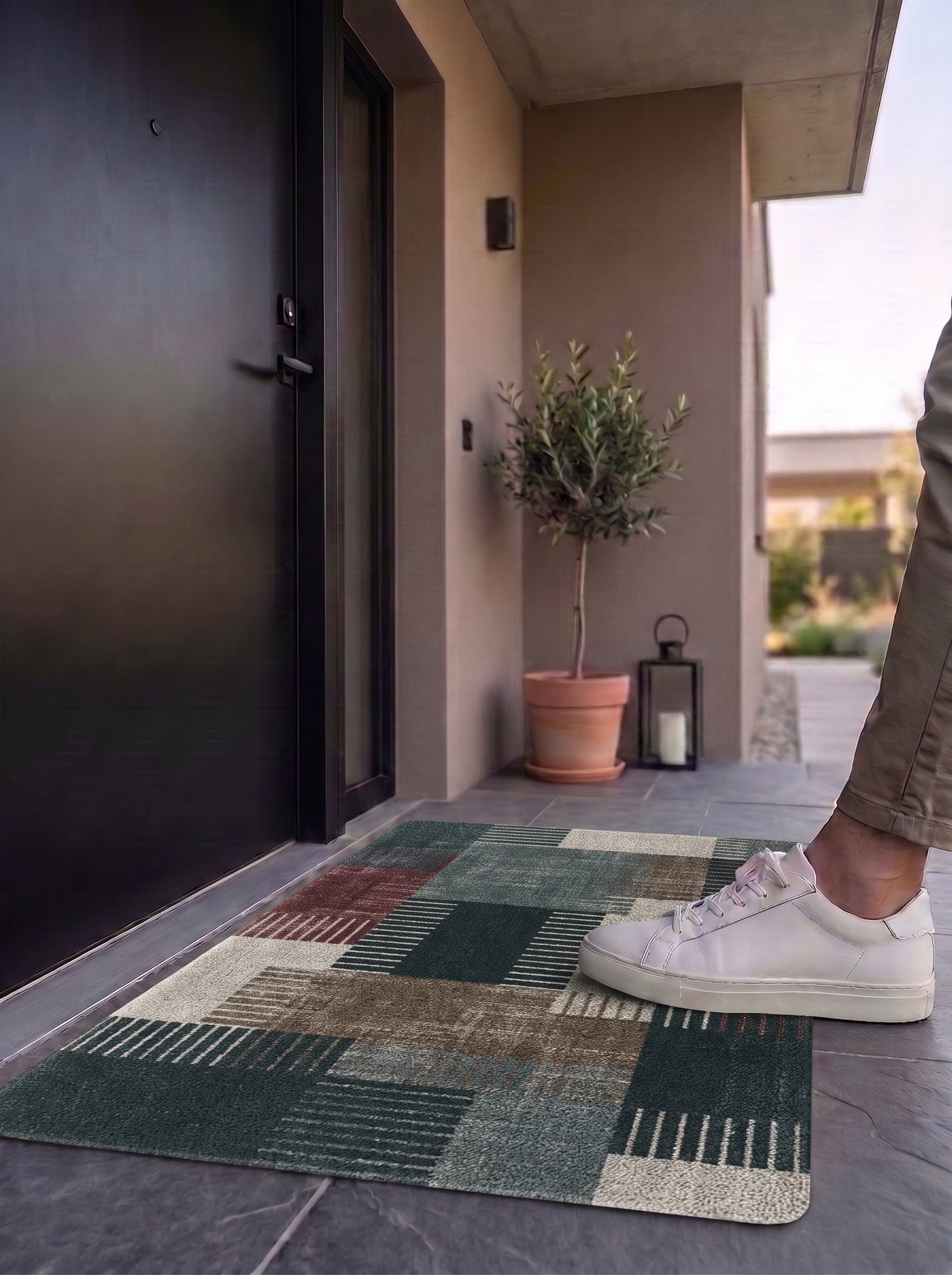 Aztec Anti-Skid PVC Out Door Mat-Pano