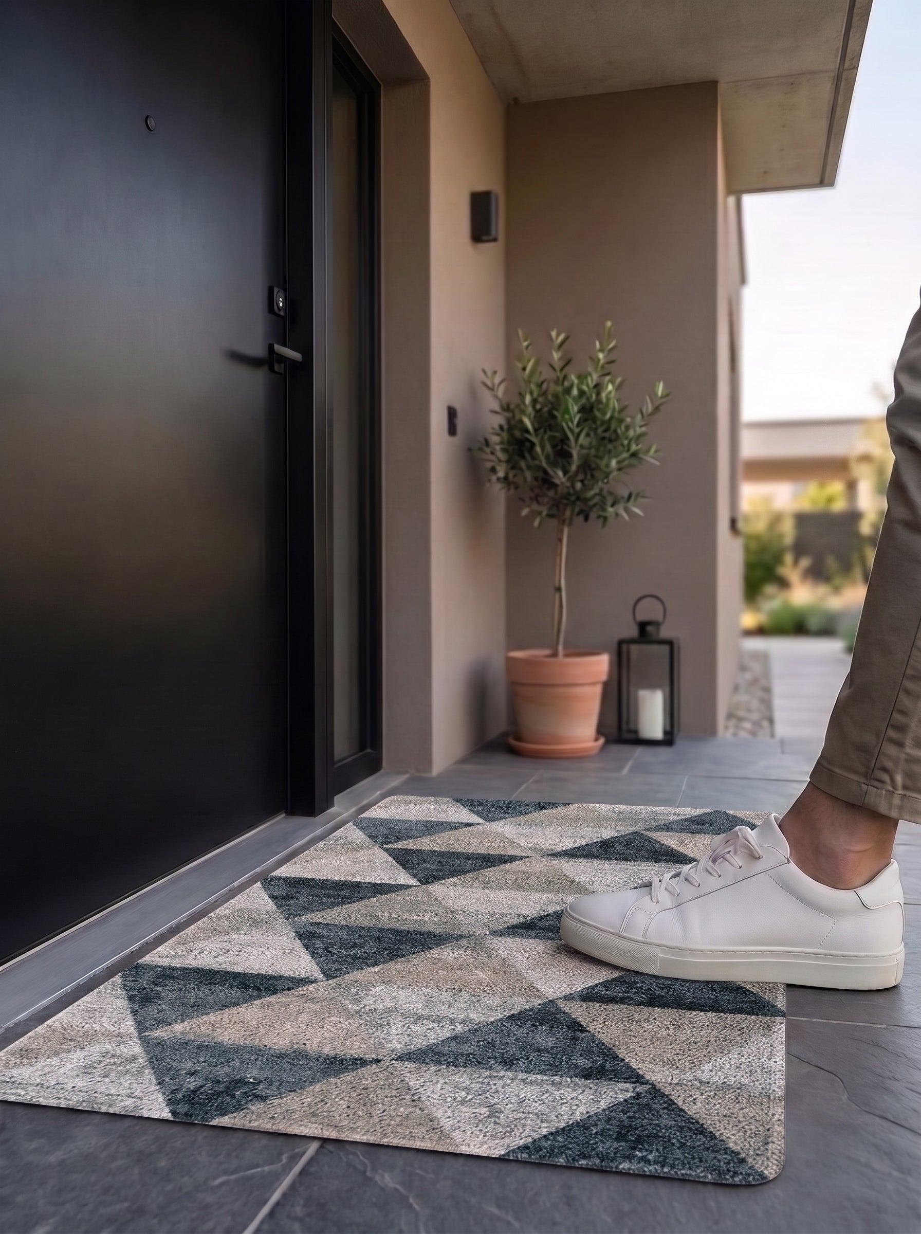 Aztec Anti-Skid PVC Out Door Mat-Pano