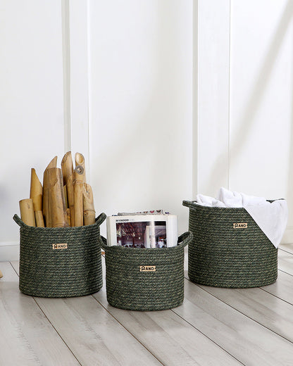 Utility Regalia Polypropylene Textured Basket Pano