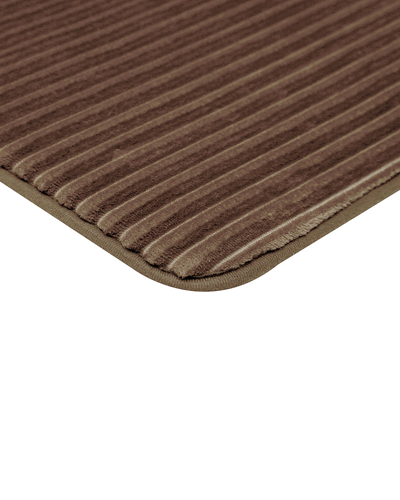 Soft Lux foam Striped Anti Skid Bathmat - Pano