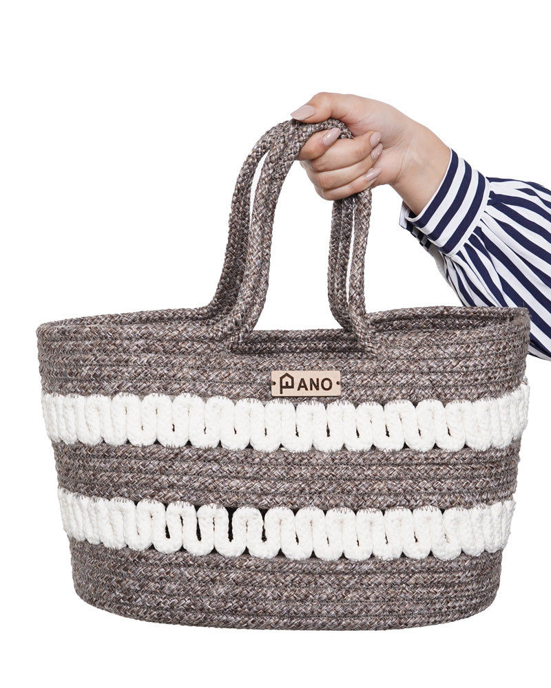 Solana Multi Purpose Brown Tote Hand Basket 
