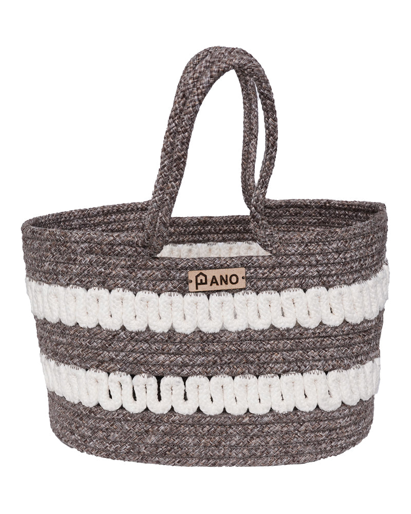 Solana Multi Purpose Brown Tote Hand Basket 