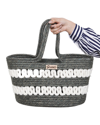 Solana Multi Purpose Green Tote Hand Basket