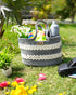 Solana Multi Purpose Grey Tote Hand Basket 
