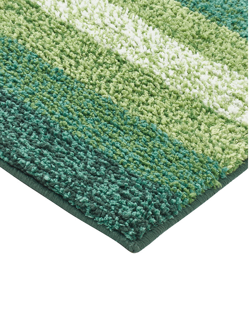 Stripes Milange Multi Color Anti Skid Bathmat