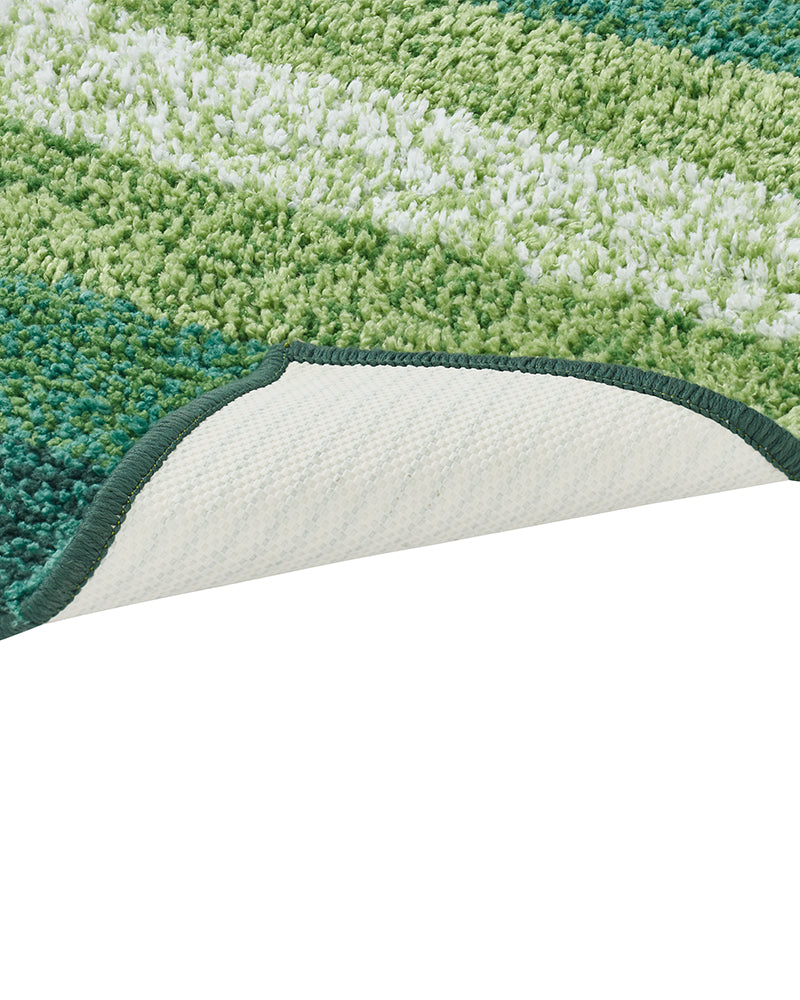 Textured Anti Skid Green Bathmat - Pano