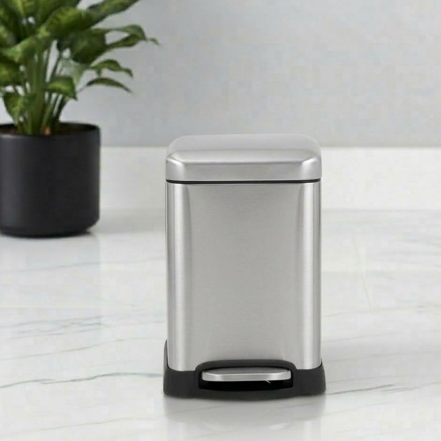 Scava Stainless Steel Soft Close Peddle Dustbins 6 Litre - Pano