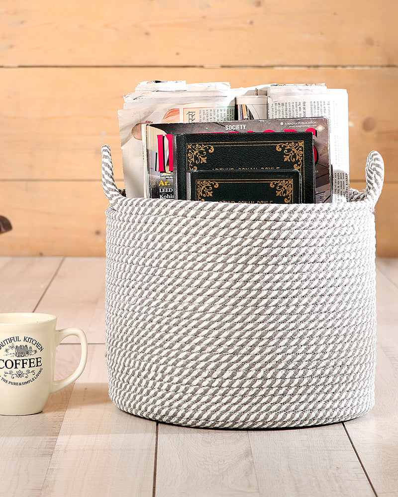 Utility Crest Polypropylene Textured Basket Pano
