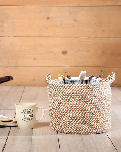 Utility Crest Polypropylene Textured Basket Pano