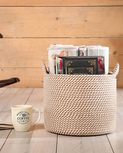 Utility Crest Polypropylene Textured Basket Pano