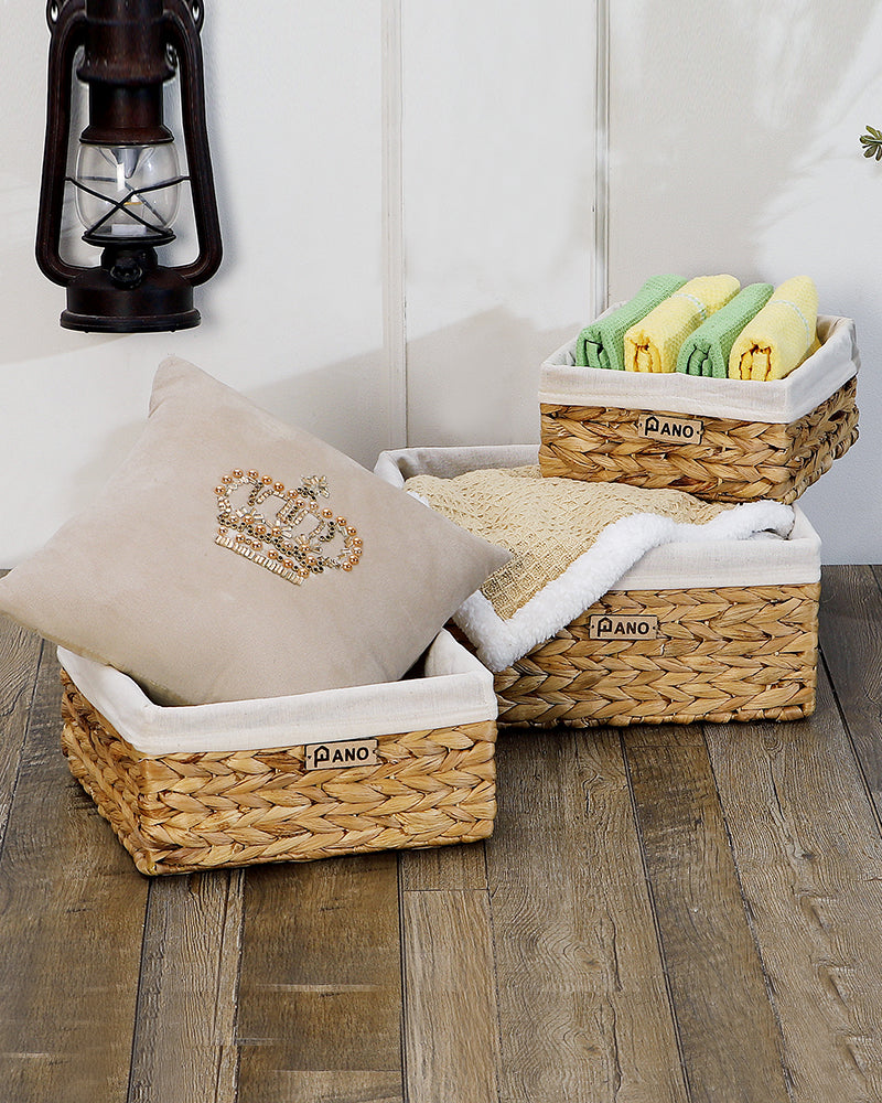 Venice Water Hyacinth Storage Basket